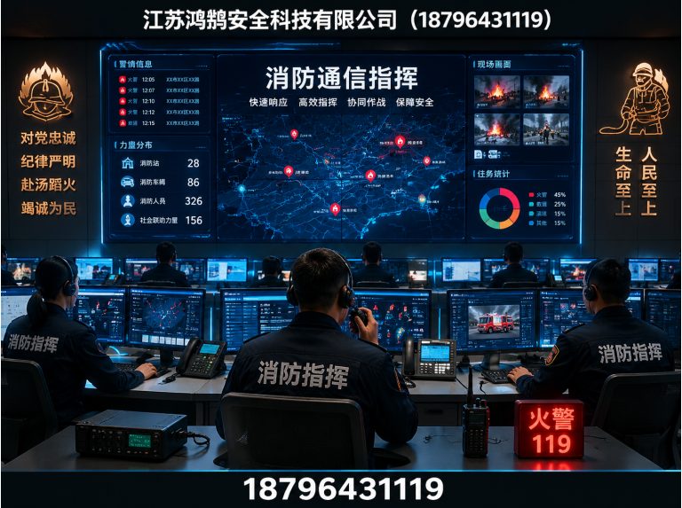 锡林郭勒消防通信指挥展示图